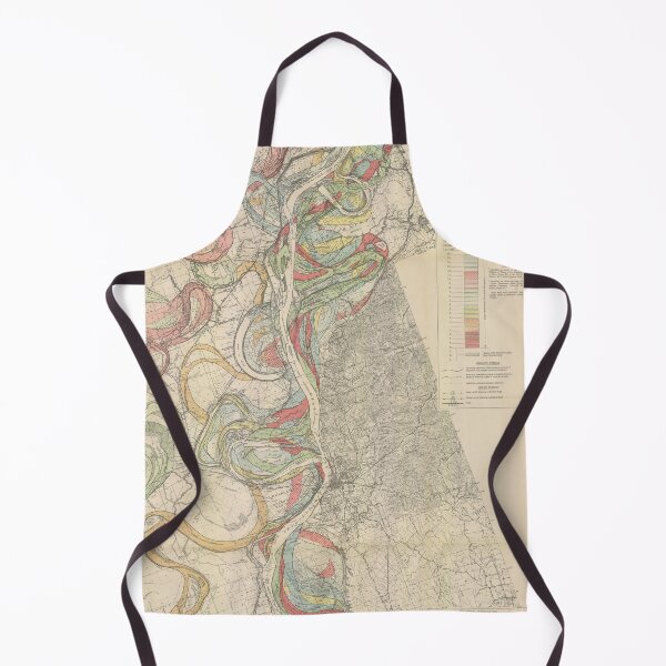 Item preview, Harold Fisk, 1944 - Ancient Courses: Mississippi River Meander Belt, Plate 22 Sheet 12 designed and sold by VISIBLECREATION.