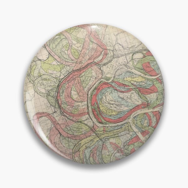 Item preview, Harold Fisk, 1944 - Ancient Courses: Mississippi River Meander Belt, Plate 22 Sheet 11 designed and sold by VISIBLECREATION.