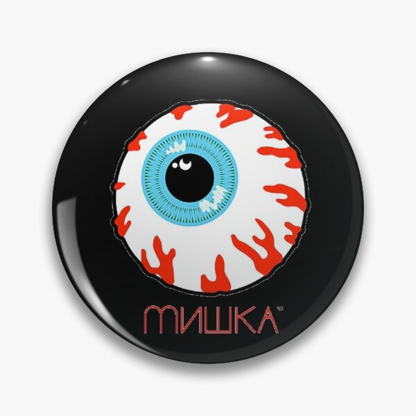 Mishka Eyeball Basic Design Pin By Xues Redbubble