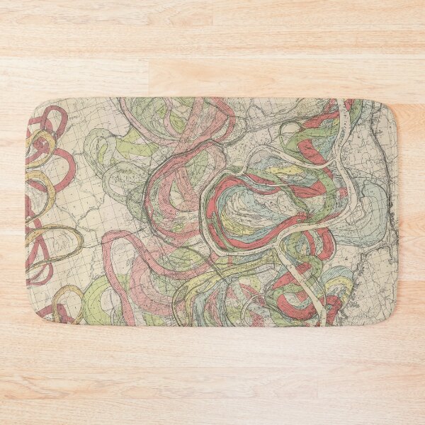 Item preview, Harold Fisk, 1944 - Ancient Courses: Mississippi River Meander Belt, Plate 22 Sheet 11 designed and sold by VISIBLECREATION.