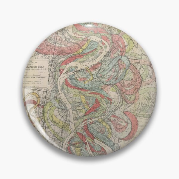 Item preview, Harold Fisk, 1944 - Ancient Courses: Mississippi River Meander Belt, Plate 22 Sheet 10 designed and sold by VISIBLECREATION.