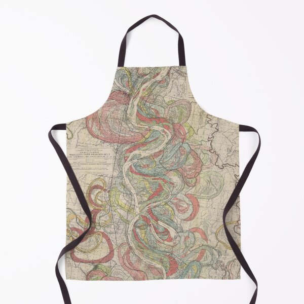 Item preview, Harold Fisk, 1944 - Ancient Courses: Mississippi River Meander Belt, Plate 22 Sheet 10 designed and sold by VISIBLECREATION.