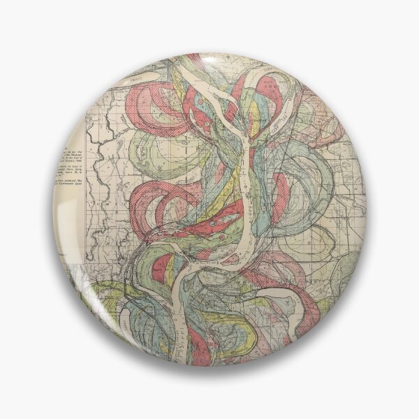 Item preview, Harold Fisk, 1944 - Ancient Courses: Mississippi River Meander Belt, Plate 22 Sheet 9 designed and sold by VISIBLECREATION.