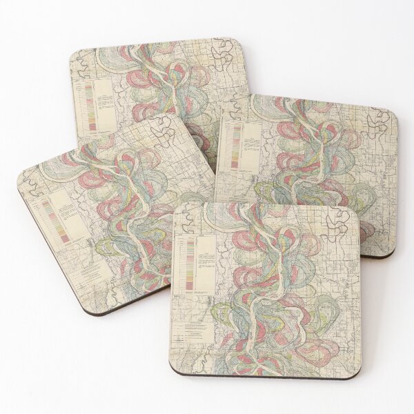 Item preview, Harold Fisk, 1944 - Ancient Courses: Mississippi River Meander Belt, Plate 22 Sheet 9 designed and sold by VISIBLECREATION.