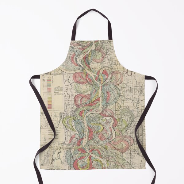 Item preview, Harold Fisk, 1944 - Ancient Courses: Mississippi River Meander Belt, Plate 22 Sheet 9 designed and sold by VISIBLECREATION.