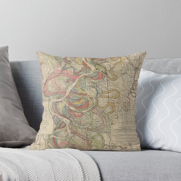 Item preview, Harold Fisk, 1944 - Ancient Courses: Mississippi River Meander Belt, Plate 22 Sheet 8 designed and sold by VISIBLECREATION.