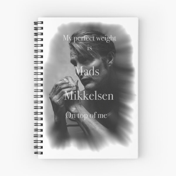 Artikelvorschau, Mein perfektes Gewicht ist Mads Mikkelsen auf mir entworfen und verkauft von Waffle Monster.