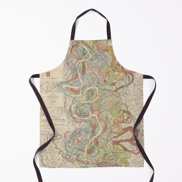 Item preview, Harold Fisk, 1944 - Ancient Courses: Mississippi River Meander Belt, Plate 22 Sheet 7 designed and sold by VISIBLECREATION.