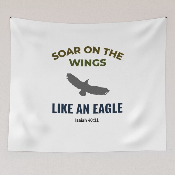 Item preview, Soar On The Wing Isaiah 40:31 Bible Quotes designed and sold by Desiznn.