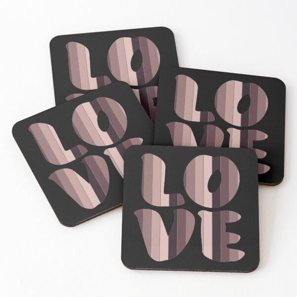 Item preview, Letters spelling LOVE with colorful stripes designed and sold by With My Hands By K.