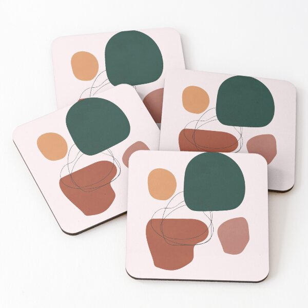 Item preview, Abstract Shapes, Scandinavian Wall Art 2 designed and sold by technicolorable_art.