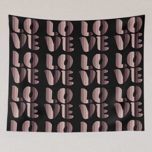 Item preview, Letters spelling LOVE with colorful stripes designed and sold by With My Hands By K.