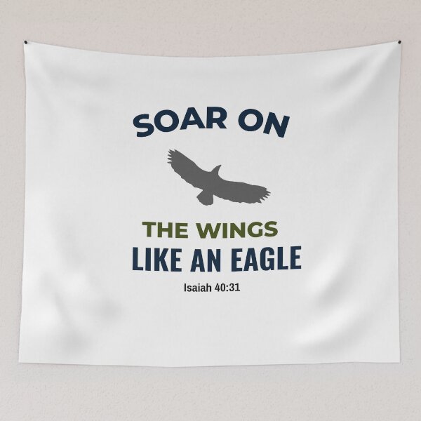 Item preview, Soar On The Wing Isaiah 40:31 Bible Quotes designed and sold by Desiznn.