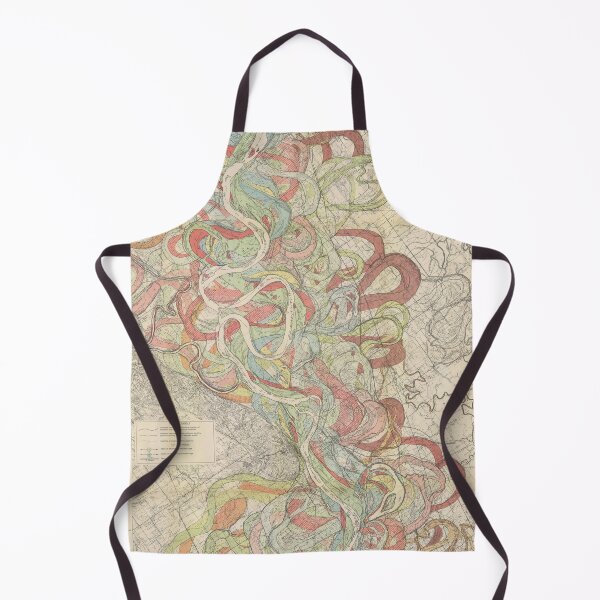 Item preview, Harold Fisk, 1944 - Ancient Courses: Mississippi River Meander Belt, Plate 22 Sheet 6 designed and sold by VISIBLECREATION.