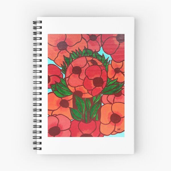 Item preview, Poppies Hamsa by Harriette Knight designed and sold by harrietteknight.