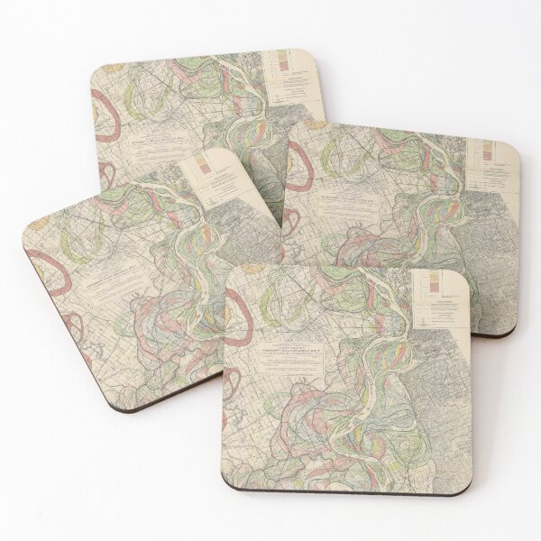 Item preview, Harold Fisk, 1944 - Ancient Courses: Mississippi River Meander Belt, Plate 22 Sheet 5 designed and sold by VISIBLECREATION.