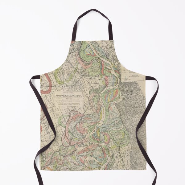 Item preview, Harold Fisk, 1944 - Ancient Courses: Mississippi River Meander Belt, Plate 22 Sheet 5 designed and sold by VISIBLECREATION.