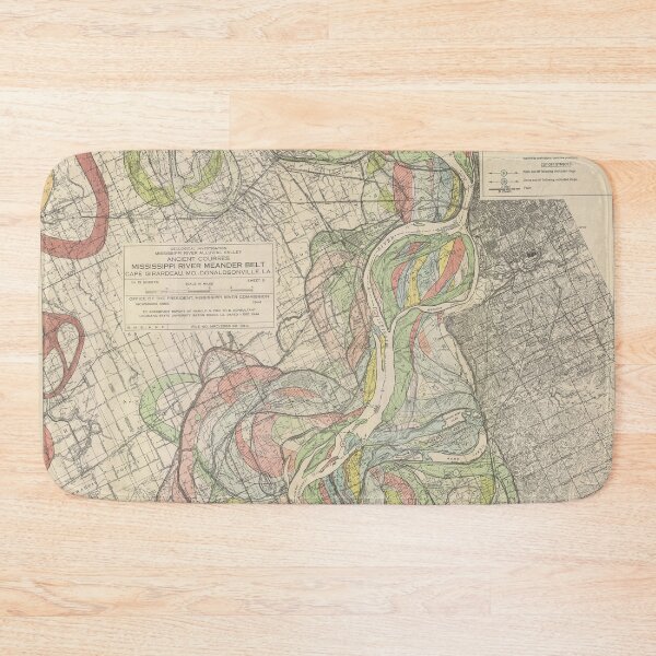 Item preview, Harold Fisk, 1944 - Ancient Courses: Mississippi River Meander Belt, Plate 22 Sheet 5 designed and sold by VISIBLECREATION.