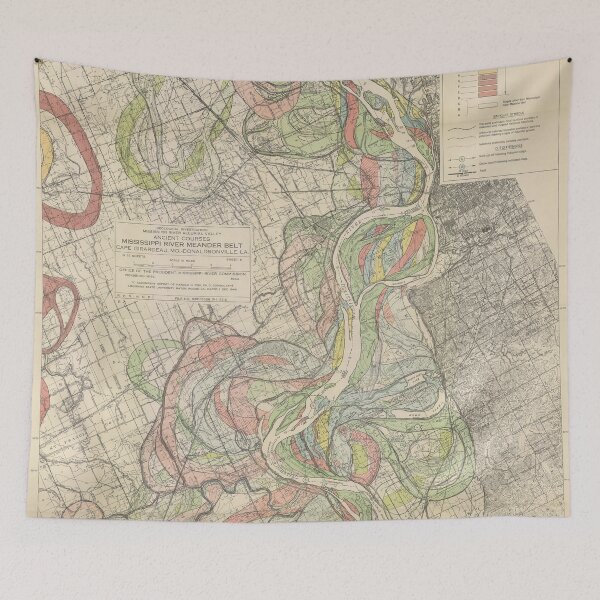 Item preview, Harold Fisk, 1944 - Ancient Courses: Mississippi River Meander Belt, Plate 22 Sheet 5 designed and sold by VISIBLECREATION.