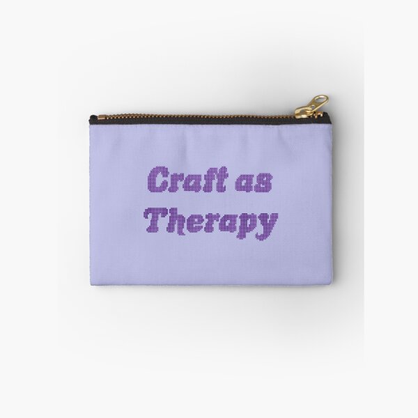 Item preview, Craft as Therapy Cross-stitch Purple designed and sold by ccgidley.