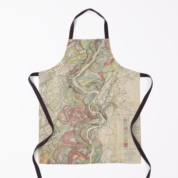 Item preview, Harold Fisk, 1944 - Ancient Courses: Mississippi River Meander Belt, Plate 22 Sheet 4 designed and sold by VISIBLECREATION.