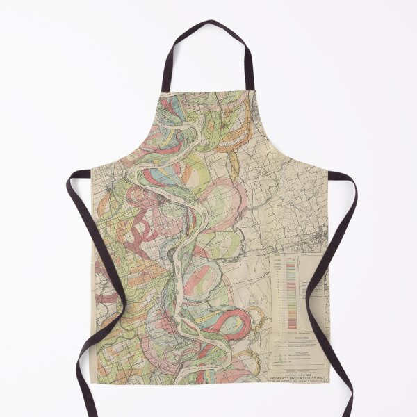 Item preview, Harold Fisk, 1944 - Ancient Courses: Mississippi River Meander Belt, Plate 22 Sheet 3 designed and sold by VISIBLECREATION.