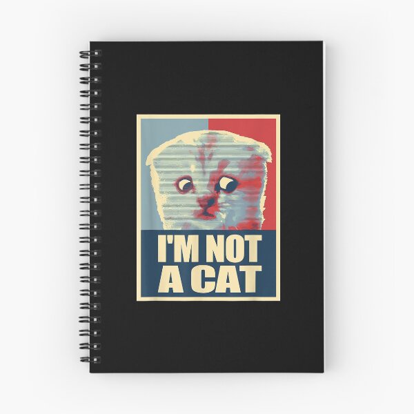 Item preview, Funny I'm Here Live I'm Not a Cat Meme designed and sold by BrucesAlexander.