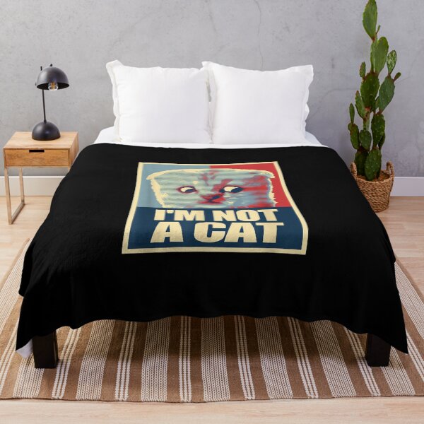 Item preview, Funny I'm Here Live I'm Not a Cat Meme designed and sold by BrucesAlexander.