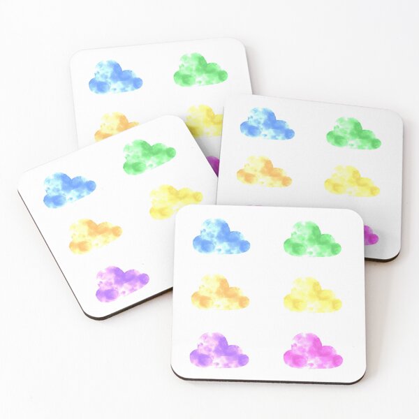 Item preview, colorful watercolor clouds designed and sold by hadassahr.