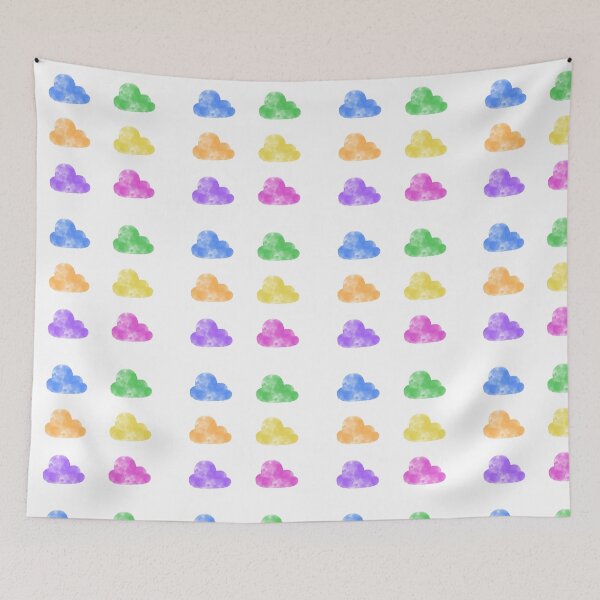 Item preview, colorful watercolor clouds designed and sold by hadassahr.