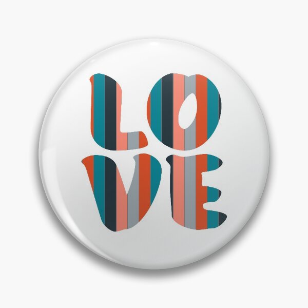 Item preview, Letters spelling LOVE with colorful stripes designed and sold by With My Hands By K.