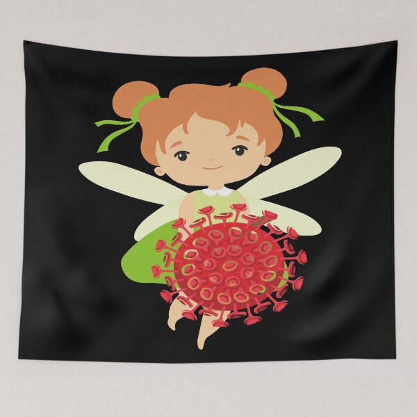 Item preview, LITTLE FOREST FAIRY WITH VIRUS MEDICAL LABORATORY SCIENTIST  designed and sold by Hippiesole.