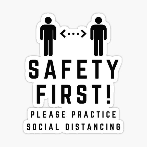 Item preview, Covid-19 Social Distancing Safety Poster designed and sold by notakename.