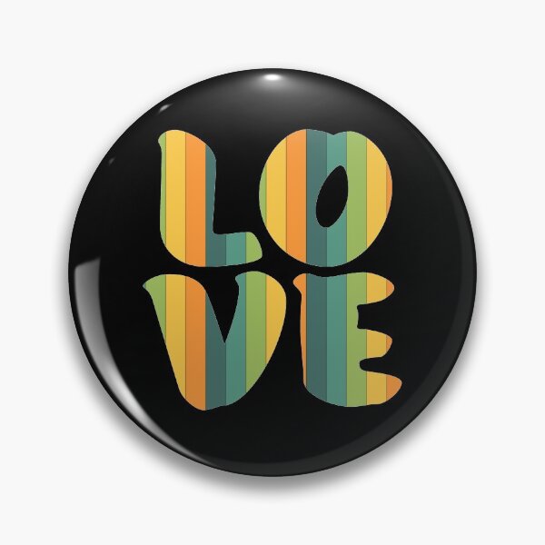 Item preview, Letters spelling LOVE with colorful stripes designed and sold by With My Hands By K.