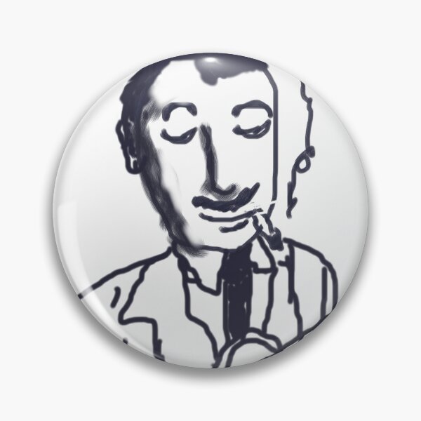 Item preview, Django Reinhardt, Gyspy Jazz Guitarist, Hot Club, Hot jazz, Guitar, drawing designed and sold by Stacey Lazarus.