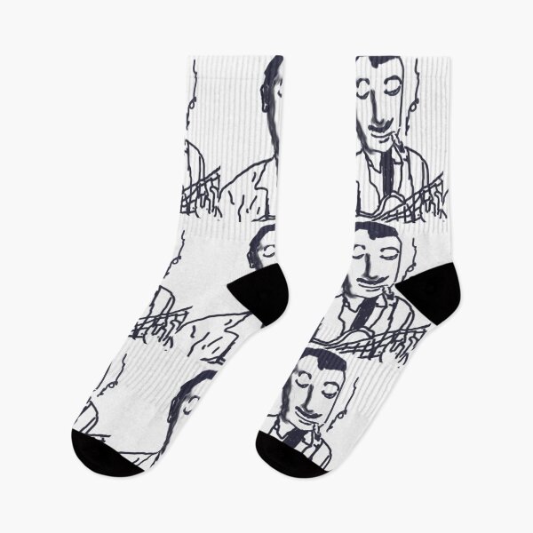 Item preview, Django Reinhardt, Gyspy Jazz Guitarist, Hot Club, Hot jazz, Guitar, drawing designed and sold by Stacey Lazarus.