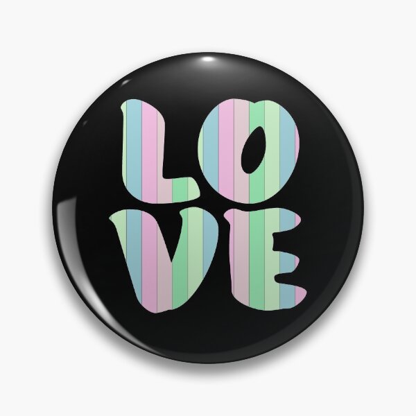 Item preview, Letters spelling LOVE with colorful stripes designed and sold by With My Hands By K.