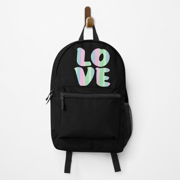 Item preview, Letters spelling LOVE with colorful stripes designed and sold by With My Hands By K.