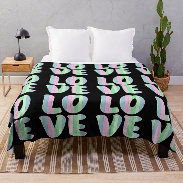 Item preview, Letters spelling LOVE with colorful stripes designed and sold by With My Hands By K.