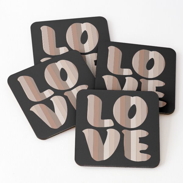 Item preview, Letters spelling LOVE with colorful stripes designed and sold by With My Hands By K.