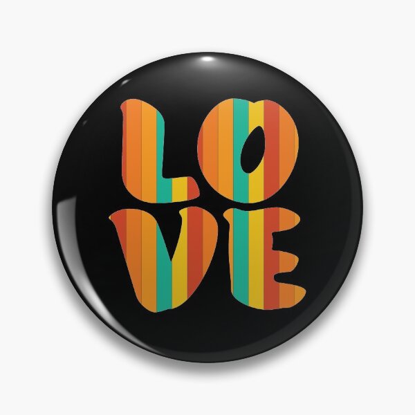 Item preview, Letters spelling LOVE with colorful stripes designed and sold by With My Hands By K.
