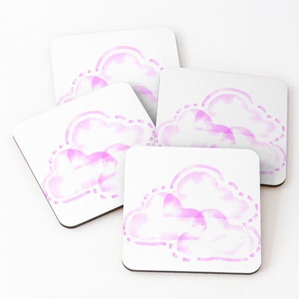 Item preview, Pink watercolor clouds designed and sold by hadassahr.