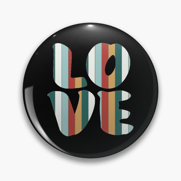 Item preview, Letters spelling LOVE with colorful stripes designed and sold by With My Hands By K.