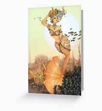 The queen mermaid Greeting Card