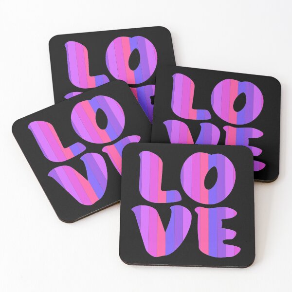 Item preview, Letters spelling LOVE with colorful stripes designed and sold by With My Hands By K.