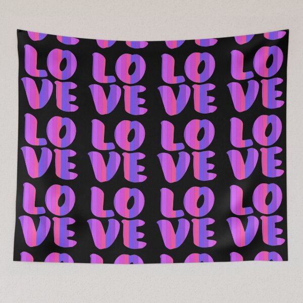 Item preview, Letters spelling LOVE with colorful stripes designed and sold by With My Hands By K.