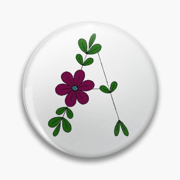 Item preview, The letter A floral designed and sold by MandVDesigns.