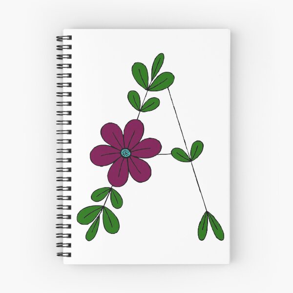Item preview, The letter A floral designed and sold by MandVDesigns.