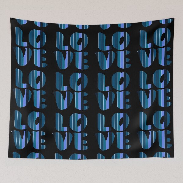 Item preview, Letters spelling LOVE with colorful stripes designed and sold by With My Hands By K.