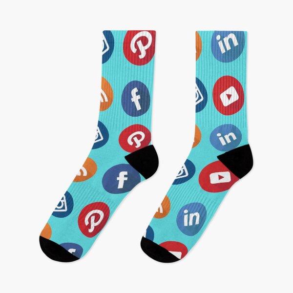 Item preview, Social Media Icons Pattern designed and sold by Anako Design.